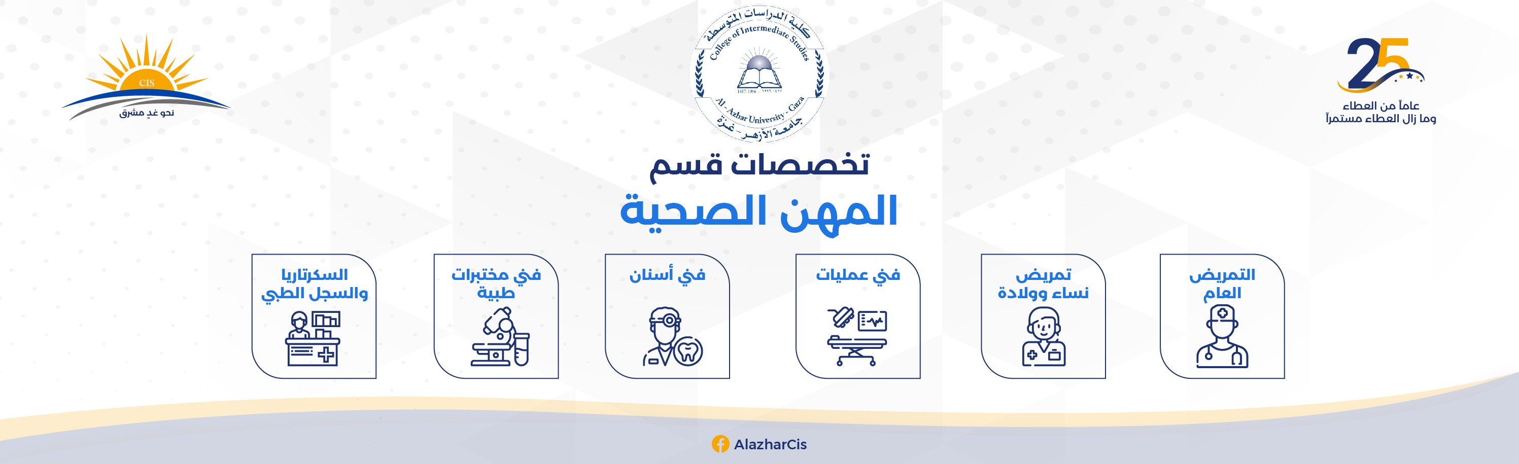 تخصصات قسم المهن الصحية 